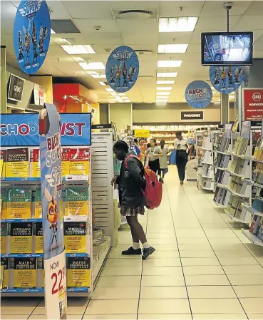  ?? Picture: Alon Skuy ?? Retailers with the best back-to-school deals for cash-strapped parents will get the sales.