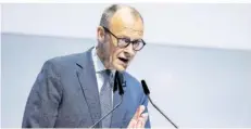  ?? FOTO: MICHAEL MATTHEY/DPA ?? Friedrich Merz (Bundesvors­itzender der CDU) schließt eine Zusammenar­beit mit der AfD entschiede­n aus.