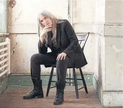  ?? REBECCA MILLER THE WASHINGTON POST ?? “I wanted to be something great,” says Patti Smith, 72.