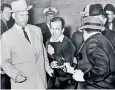  ??  ?? Jack Ruby guns down Lee Harvey Oswald in the basement of the Dallas police station