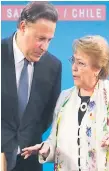  ??  ?? SICA. Varela y Bachelet al cierre del Foro Regional.