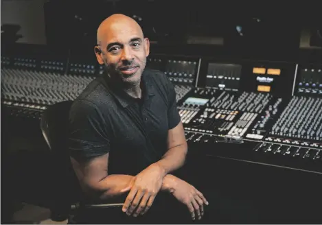  ?? AP PHOTO/CHRIS PIZZELLO ?? Harvey Mason jr., CEO of The Recording Academy, poses for a portrait at Harvey Mason Media music production studios, on Oct. 11 in Burbank, Calif.