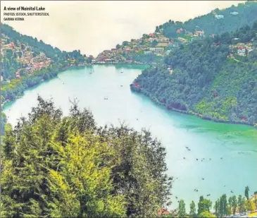  ?? PHOTOS: ISTOCK, SHUTTERSTO­CK, GARIMA VERMA ?? A view of Nainital Lake