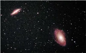  ?? David Cater/Star-Gazing ?? Pictured are galaxies M81 and M82 near the Big Dipper.