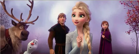  ??  ?? Frozen made Us$1.2bil at the box office. Will the sequel, out in November, beat that figure? — Handout