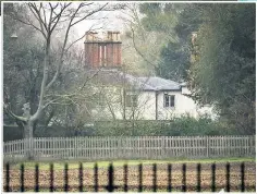  ??  ?? EXPOSED Frogmore Cottage seen from the Long Walk in Windsor
