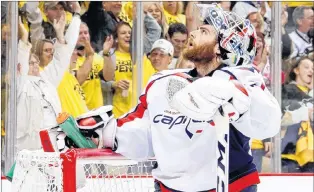  ?? AP FILE PHOTO ?? Washington Capitals netminder Braden Holtby, a former Vezina Trophy winner, played in the ECHL. Many star goalies got their pro start in the ECHL.