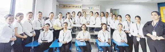  ?? ?? The first batch of Watsons Pharmacy Assistant Apprentice­s in partnershi­p with Punlaan School