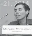  ?? FOTO: AFP ?? Maryam Mirzakhani