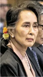  ?? BILD: SN/AFP ?? Suu Kyi in Den Haag.