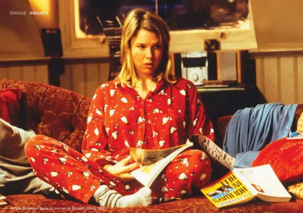  ??  ?? ÉPOQUE
ENQUÊTE
Renée Zellweger dans Le journal de Bridget Jones, 2001.