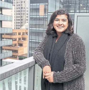  ?? ANDREW FRANCIS WALLACE TORONTO STAR ?? Vanshika Dhawan thinks rent is throwing away money, but feels there is little choice in Toronto’s hot housing market.