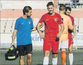  ?? FOTO: @DAVIDFERRE­R71 ?? David Toro El jugador del Terrassa se lesionó en el último encuentro