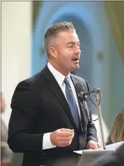  ?? ASSOCIATED PRESS ARCHIVES ?? The sexual harassment allegation­s against Travis Allen has called into question his viability as a candidate.