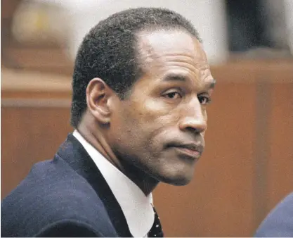  ?? LOIS BERNSTEIN/AP, POOL ?? O.J. Simpson at his arraignmen­t in Superior Court in Los Angeles on July 22, 1994.