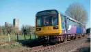  ?? IAN MCDONALD/MNR ?? Class 142 ‘Pacer’ No. 142061 sets off from Wymondham Abbey Halt.