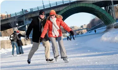  ??  ?? RIDEAU CANAL SKATEWAY • OTTAWA TOURISM