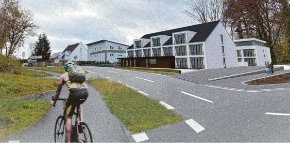  ?? Foto: Visualisie­rung Mbn Bauunterne­hmen ?? So soll das geplante Hotel am Ortseingan­g von Kleinkötz einmal aussehen.