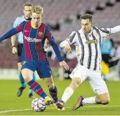  ?? J. FERRÁNDIZ ?? La Juventus devolvió el golpe en el Camp Nou, con creces //