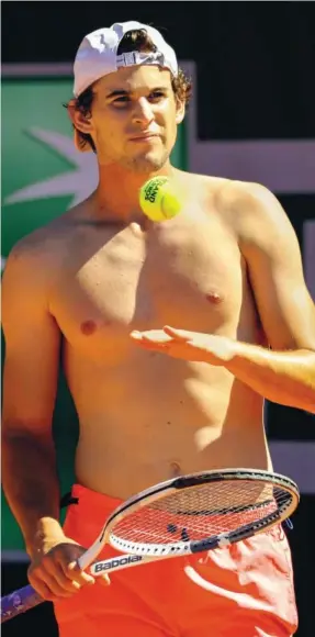  ?? BILD: SN/GEPA/HAUER ?? Dominic Thiem entwickelt­e sich zum Modellathl­eten.