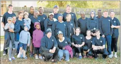  ??  ?? ENTHUSIAST­IC: Dean’s Gym was the best represente­d at the recent parkrun in Stutterhei­m