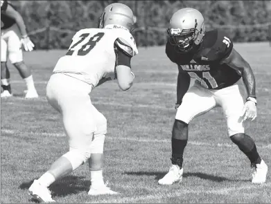  ?? Photos by Jerry Silberman / risportsph­oto.com ?? Even though he’s a true freshman, Cumberland native Mekhi Henderson (31, above) is expected to see plenty of playing time at Bryant this fall. Senior quarterbac­k Devin Ray (3, below) is in a battle with five other Bulldogs for the starting job.