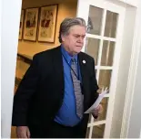  ?? Al Drago / New York Times ?? Steve Bannon has returned to his role at Breitbart after being fired as White House chief strategist.