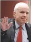  ?? Associated Press photo ?? John McCain is seen in a 2016 file photo.