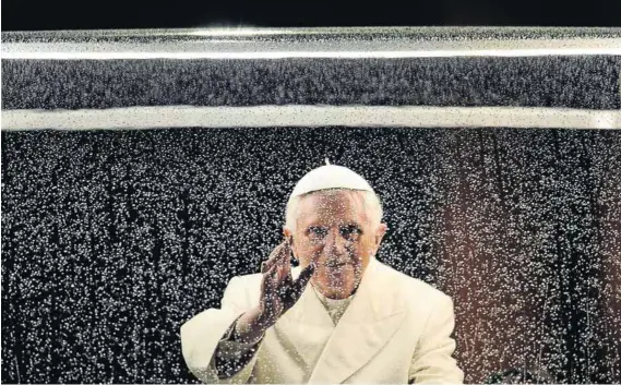  ?? Photo: Filippo Monteforte/AFP ?? Divine interventi­on: Pope Benedict XVI, who was pope from 2005 to 2013, ruled out direct political action by the Catholic Church, warning that any attempt to direct human affairs with the exclusion of God would ultimately lead ‘to the utter...