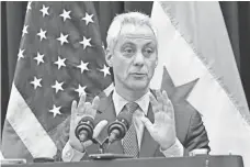  ?? MATT MARTON, AP ?? The move by the Illinois attorney general has the backing of Chicago Mayor Rahm Emanuel, above.