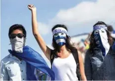  ?? EFE ?? Protesta. Nicaragua está en medio de una crisis sociopolít­ica que ha dejado centenares de muertos desde abril pasado.