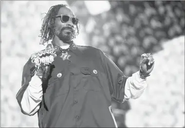  ?? Getty Images ?? Snoop Dogg says he has been born again. He has changed his name and has dropped hip hop for reggae.