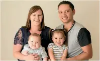  ?? PHOTO: SUPPLIED ?? Casey Walker and her husband Davey with their children Tanner and Briar, pictured left.