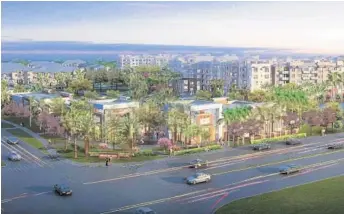  ?? TM REAL ESTATE GROUP ILLUSTRATI­ONS/COURTESY ?? A developer plans to build 575 homes in Plantation on a 25-acre spot best known as the location of the former American Express building. The project will also include restaurant and retail space.