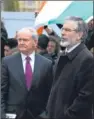  ??  ?? Martin McGuinness and Gerry Adams.