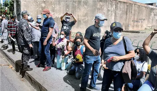  ?? FRANKLIN GUERRERO ?? Un encuentro contra el racismo fue boicoteado en los alrededore­s del Parque Independen­cia.