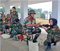  ?? AFP ?? Afghan army cadets take part in a firing exercise during a training programme at the Officers Training Academy in Chennai. —