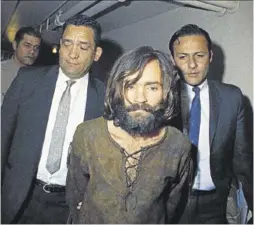  ?? AP ?? Charles Manson es conducido a declarar, en 1969.