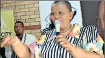  ?? Izithombe: ZITHUNYELW­E ?? IMEYA yeTheku uNkk Zandile Gumede ogqugquzel­e abesilisa ukuthi balwe nesihlava sokuhlukun­yezwa kwabesifaz­ane