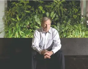  ?? ANDREW BURTON/THE NEW YORK TIMES ?? Tom Steyer, a California billionair­e and one of the Democratic Party’s most prolific donors, sits at his offices in San Francisco.