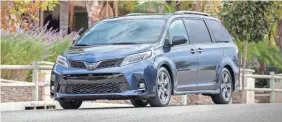  ?? TOYOTA ?? The Toyota Sienna minivan received a poor rating for structure.