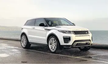  ??  ?? Range Rover’s Evoque has demolished all sales records for SUVs in this class.