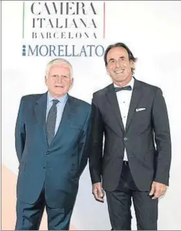  ??  ?? Paolo Vasile y Michele Bortoluzzi, responsabl­e de Morellato