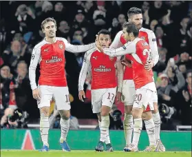  ?? FOTO: AP ?? El Arsenal,
próximo rival del Barça en Champions, recibe en casa al Manchester City