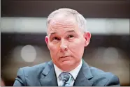  ?? ANDREW HARNIK, FILE/AP PHOTO ?? Scott Pruitt routinely ordered his staff to do personal chores for him, including picking up his dry cleaning and trying to obtain a used Trump hotel mattress.