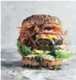  ??  ?? Plant-based burgers are hugely popular.