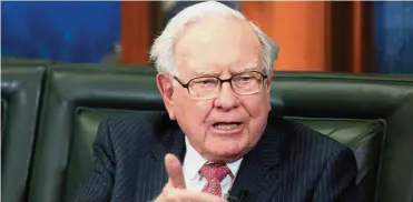  ?? — AP ?? Big achievemen­t: Buffett built the company into a giant with operations spanning from auto insurer Geico to railroad BNSF, as well as electric utilities, heavy manufactur­ers and retailers.