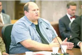  ?? Associated Press file photo ?? n Eddie Tipton, the former Multi-State Lottery Associatio­n informatio­n security director who admitted to mastermind­ing a scheme to rig lottery games that paid him and others $2 million from seven fixed jackpots in five states, is seen in court on June...