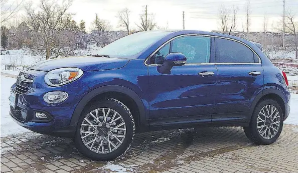  ?? BRIAN HARPER ?? The 2017 Fiat 500X displays decent verve on the road.