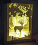  ?? FOREST GUARDIAN ?? papercut art by Stephanie Tudtud